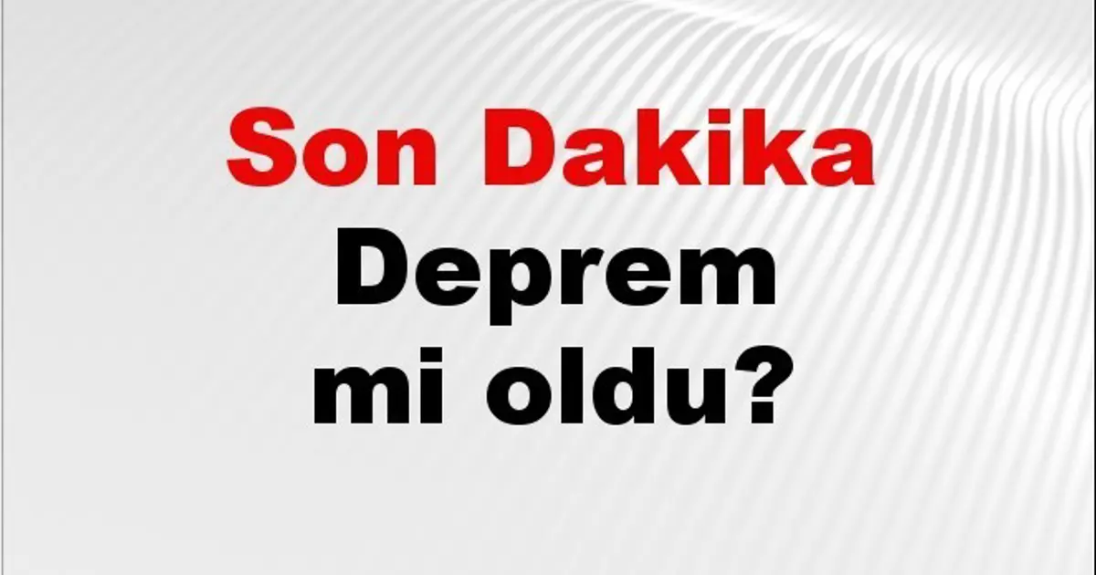 Son dakika Antalya'da deprem mi oldu? Az önce deprem Antalya'da nerede oldu? Antalya deprem Kandilli ve AFAD son depremler listesi 18 Nisan 2026